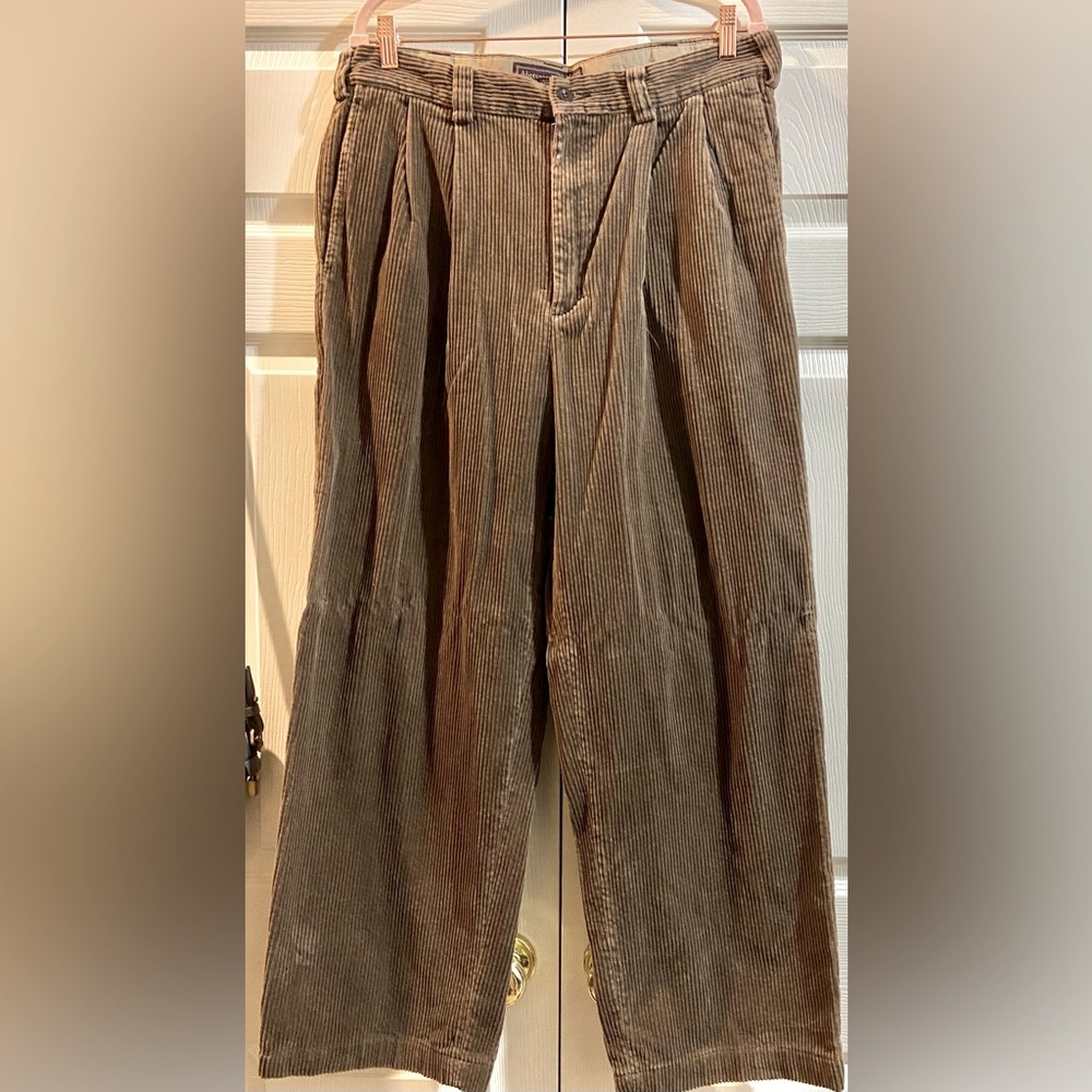Vintage Abercrombie & Fitch Pants Mens 34x34 Brown Corduroy